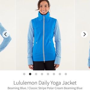 Lululemon Athletica Daily Yoga Vibrant Blue Jacket